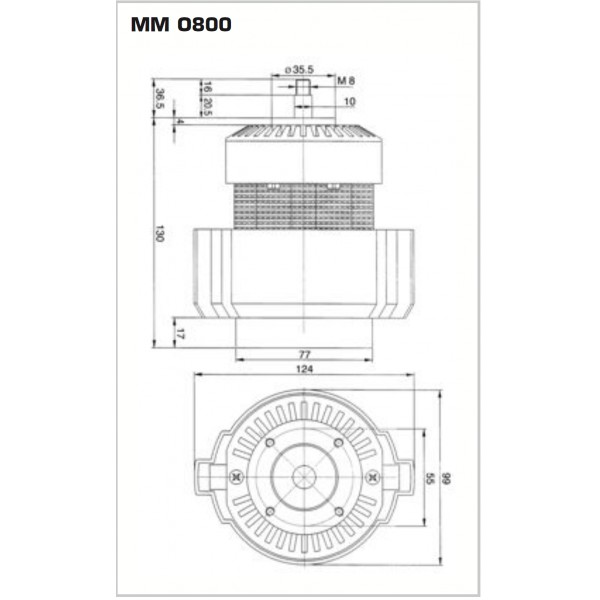 MOTORE PER MULINO 800W