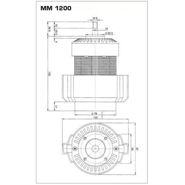 GRINDER MOTOR 1200W