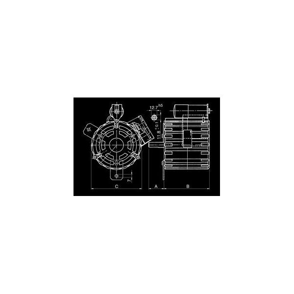 Motor 100W 4 poles - 1 speed