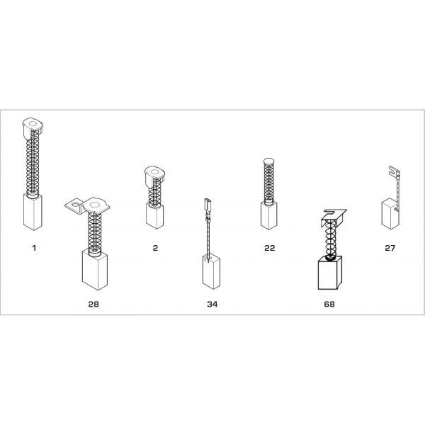 BRUSH RUPES 6X6X16/10