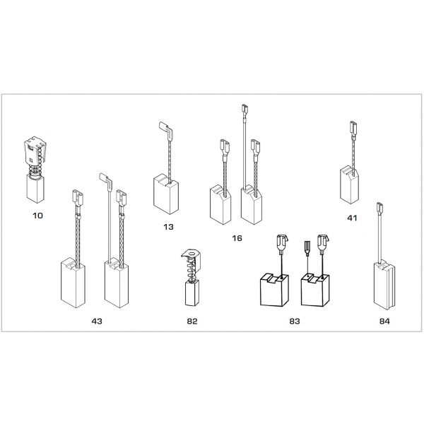 BRUSH HILTI 5X8X12 WITH AUTOMATIC DISCONNECTION