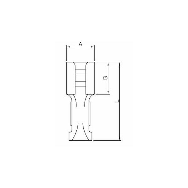 NOT INSULATED QUICK COUPLING FEMALE CONNECTOR