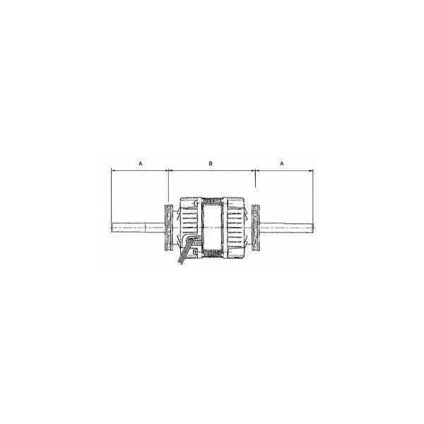 Motor 40W - 4 Poles - 6 Speed for fan coils